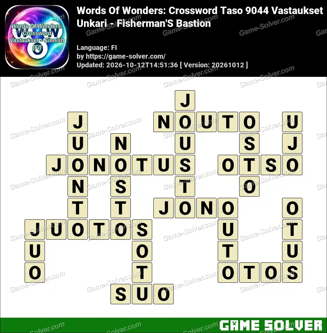 Words Of Wonders: Crossword Taso 9044 Vastaukset – Unkari – Fisherman’S Bastion